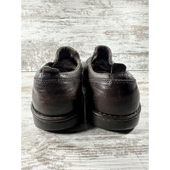 Men\'s UGG Australia Brown Leather Slip On Loafers Sz 13 S/N 3034